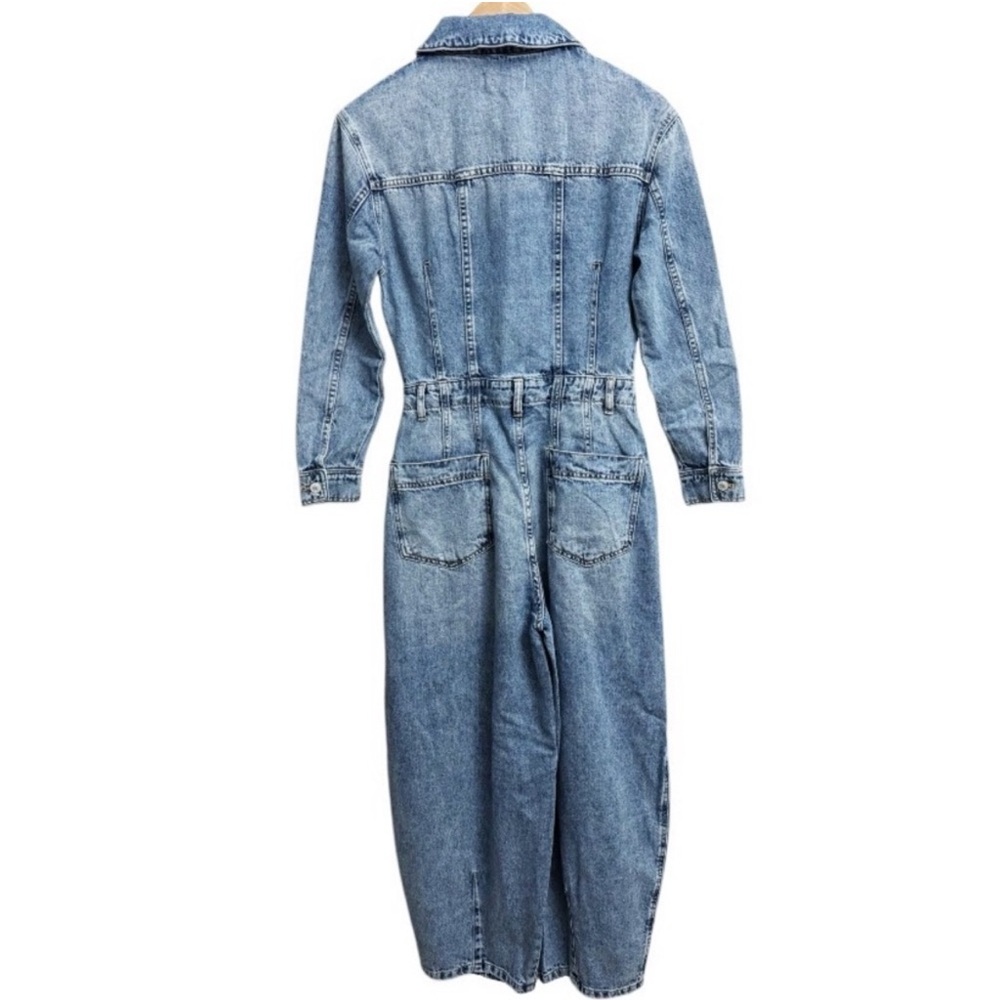 Free People Barrel Denim Jumpsuit